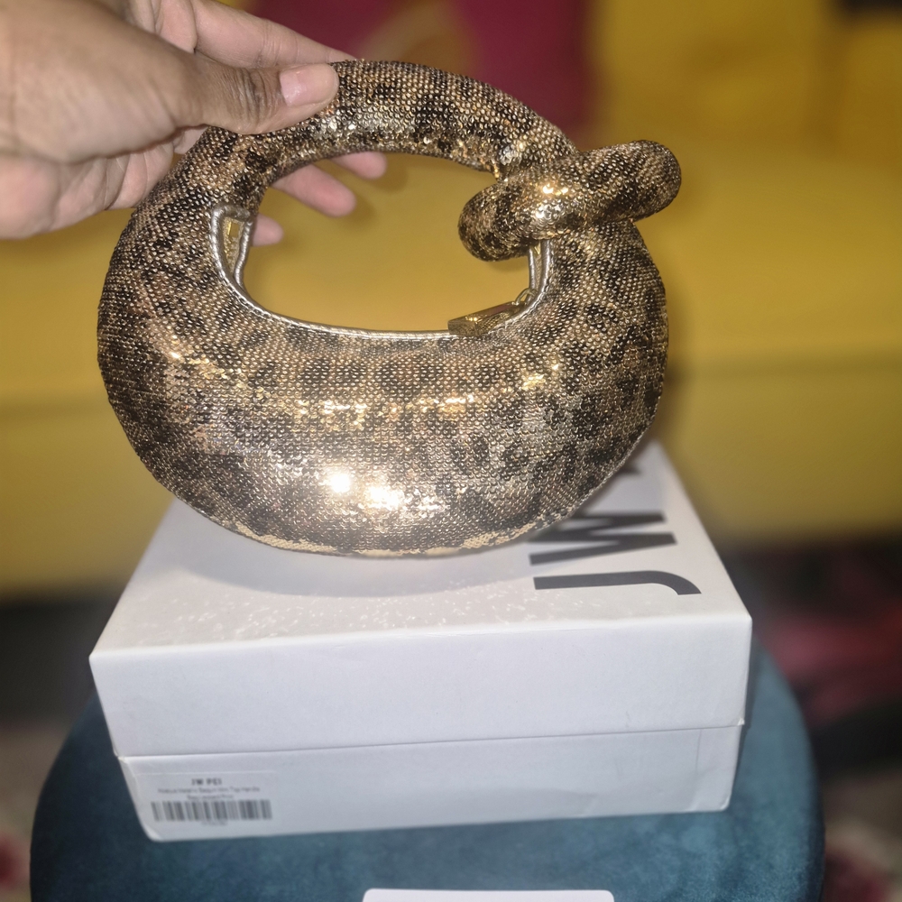 JW PEI Gold Textured Handbag